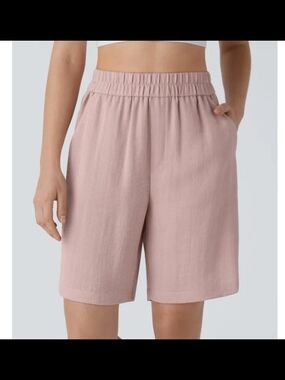 HALARA Lightweight Rose Pink Bermuda Shorts